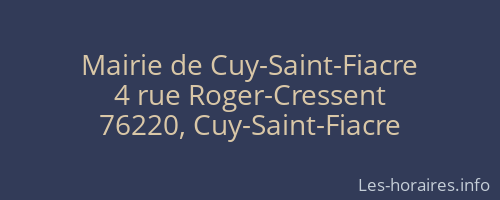 Mairie de Cuy-Saint-Fiacre