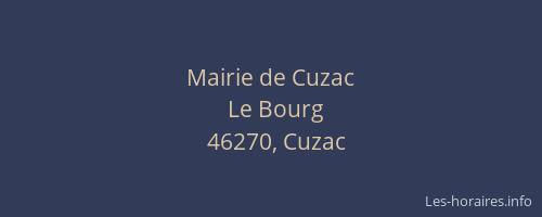 Mairie de Cuzac