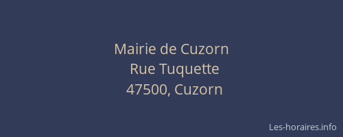 Mairie de Cuzorn