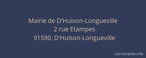 Mairie de D'Huison-Longueville