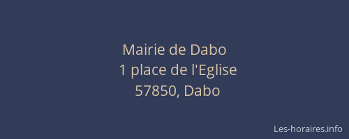 Mairie de Dabo