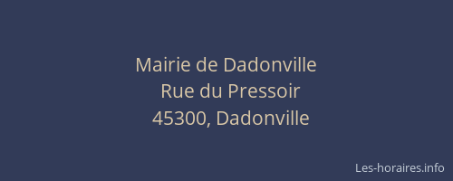 Mairie de Dadonville