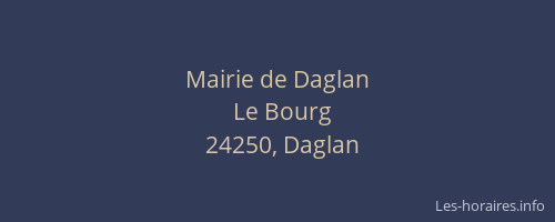 Mairie de Daglan