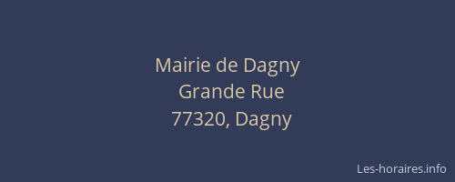 Mairie de Dagny