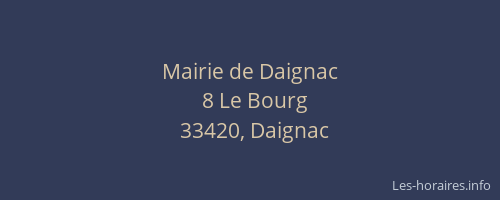 Mairie de Daignac