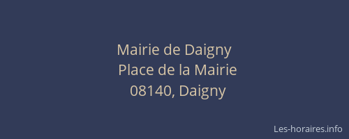 Mairie de Daigny