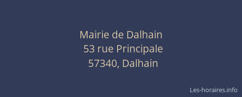 Mairie de Dalhain