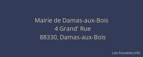 Mairie de Damas-aux-Bois
