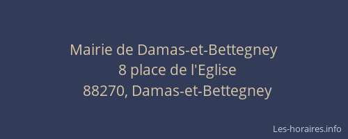 Mairie de Damas-et-Bettegney