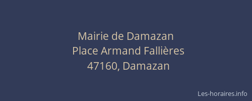 Mairie de Damazan