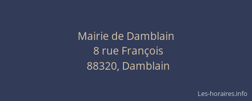 Mairie de Damblain