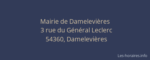 Mairie de Damelevières