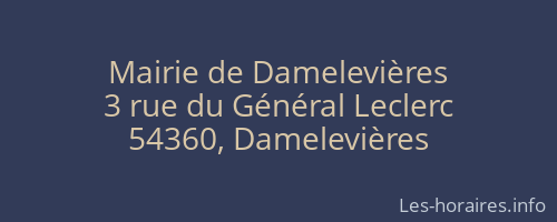 Mairie de Damelevières