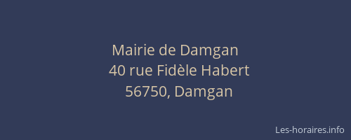 Mairie de Damgan