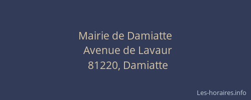 Mairie de Damiatte