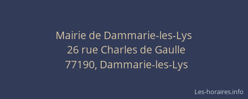 Mairie de Dammarie-les-Lys