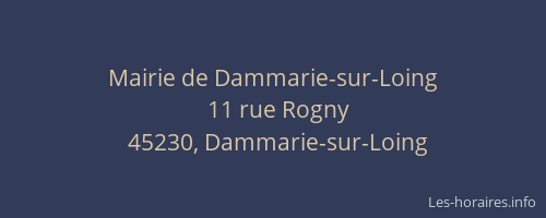 Mairie de Dammarie-sur-Loing
