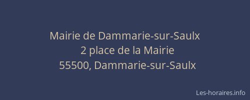 Mairie de Dammarie-sur-Saulx