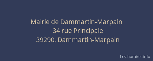 Mairie de Dammartin-Marpain
