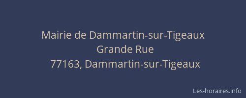 Mairie de Dammartin-sur-Tigeaux