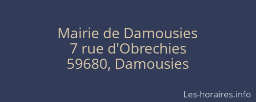 Mairie de Damousies