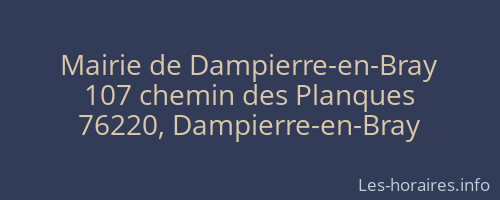 Mairie de Dampierre-en-Bray