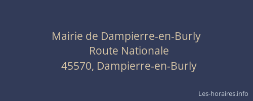 Mairie de Dampierre-en-Burly