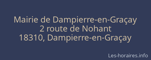 Mairie de Dampierre-en-Graçay