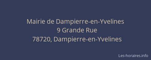 Mairie de Dampierre-en-Yvelines