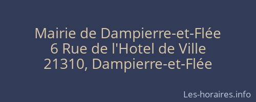 Mairie de Dampierre-et-Flée