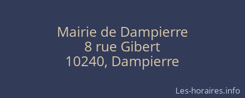 Mairie de Dampierre