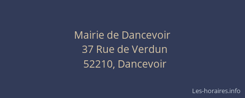 Mairie de Dancevoir