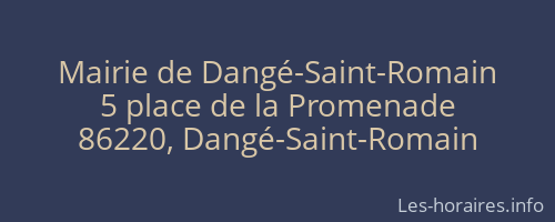 Mairie de Dangé-Saint-Romain