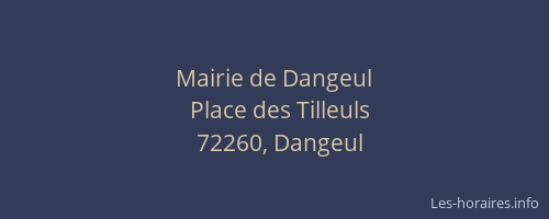 Mairie de Dangeul