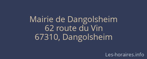 Mairie de Dangolsheim