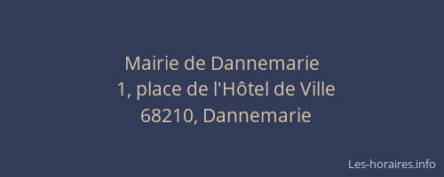 Mairie de Dannemarie