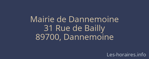 Mairie de Dannemoine