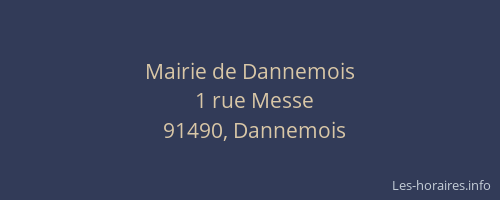 Mairie de Dannemois