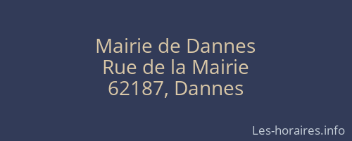 Mairie de Dannes