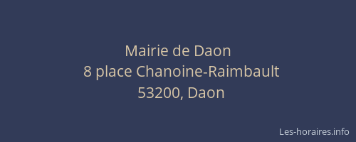 Mairie de Daon