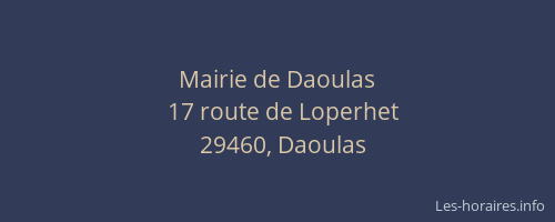 Mairie de Daoulas