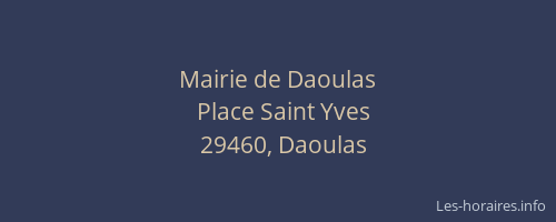 Mairie de Daoulas