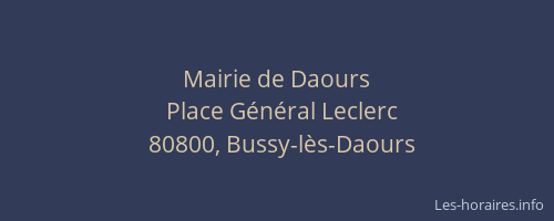 Mairie de Daours