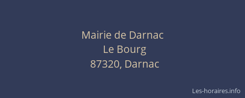 Mairie de Darnac