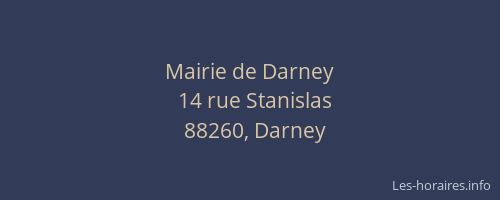 Mairie de Darney