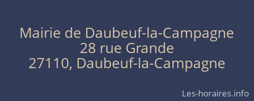 Mairie de Daubeuf-la-Campagne