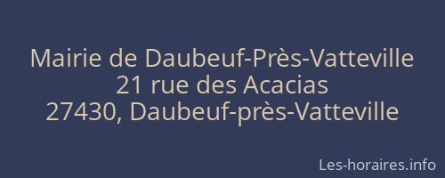 Mairie de Daubeuf-Près-Vatteville