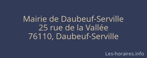 Mairie de Daubeuf-Serville