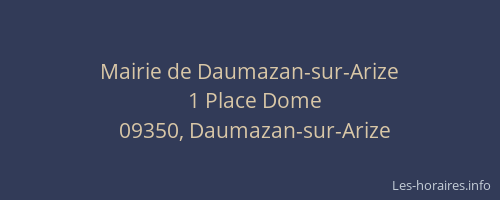 Mairie de Daumazan-sur-Arize