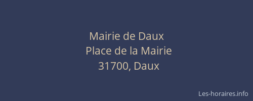 Mairie de Daux